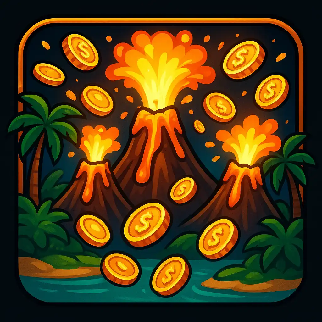 3 Coin Volcanoes slot game thumbnail